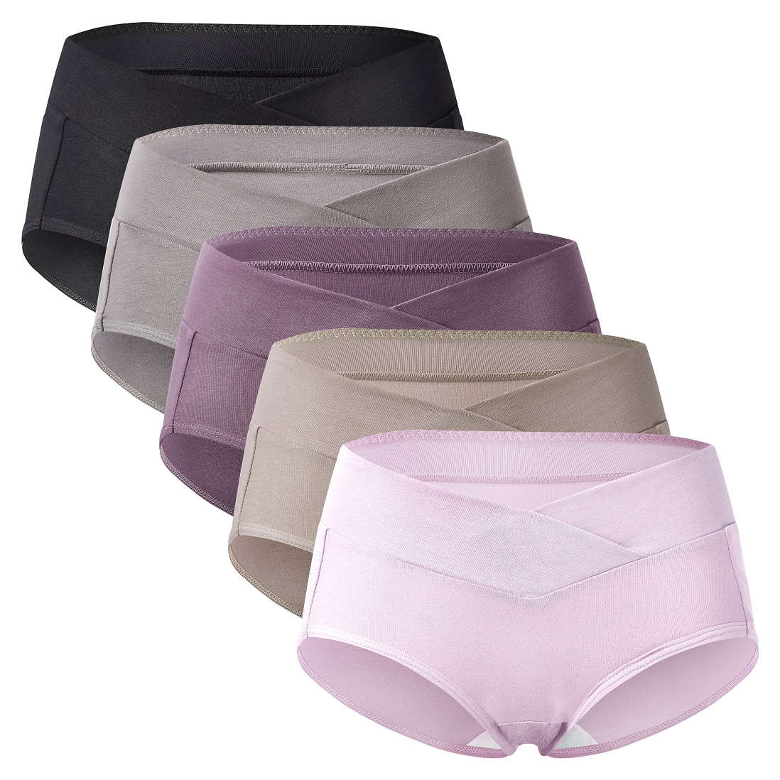 Mama Cotton Womens Over Bump Maternity Underwear High Waist Seamless  Pregnancy Briefs Panties Multi-Pack