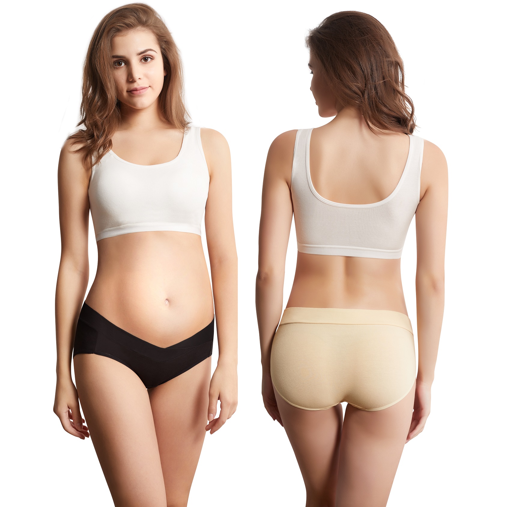 Maternity Over or Under the Bump Underwear Panties (3 Pack)