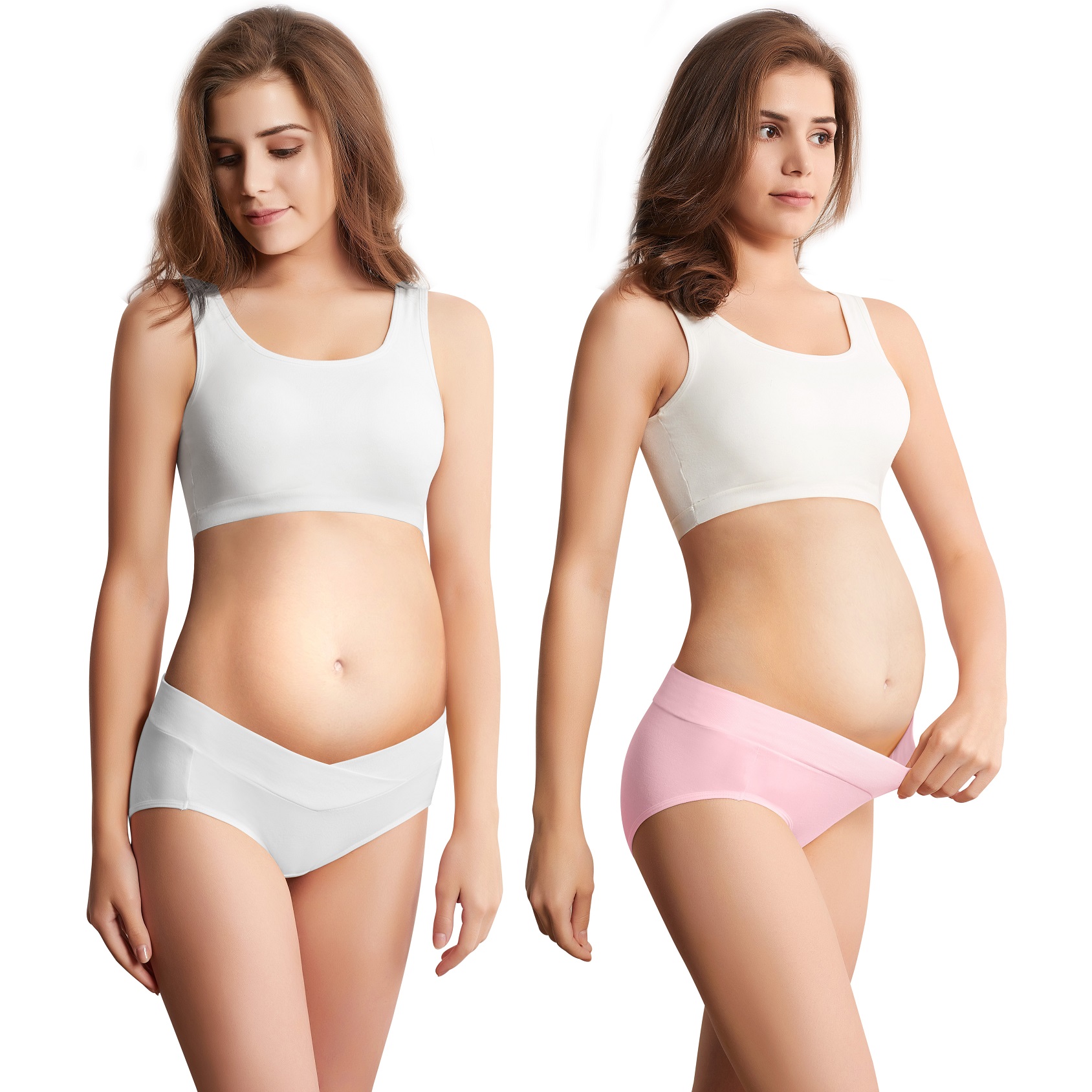 Buy Mama Cotton Women's Under The Bump Maternity Panties Pregnancy  Postpartum Maternity Underwear Multi-Pack, Classic Cross Styles -  Multicolor-b 5 Pack, XX-Large at